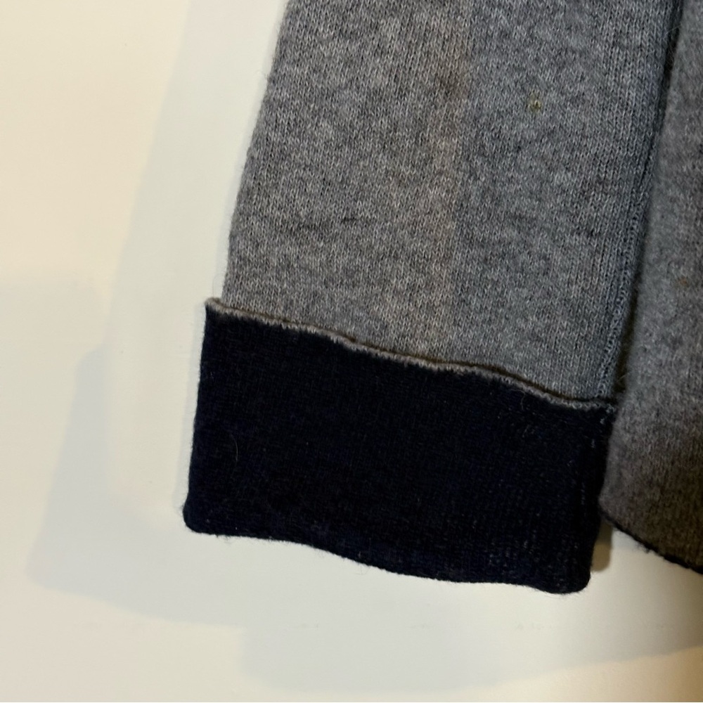Chiaramente Made in Italy Wool Knit Jacket Grey  Cardigan Blazer Size M - Picture 3 of 9